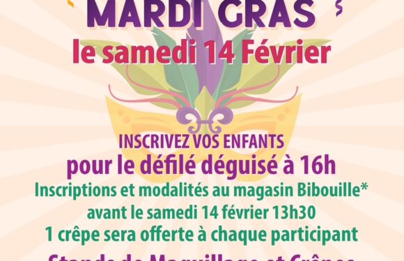 MARDI GRAS à l&rsquo;Espace Adamville